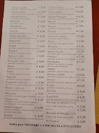Menu du New Pizza à L'Aquila