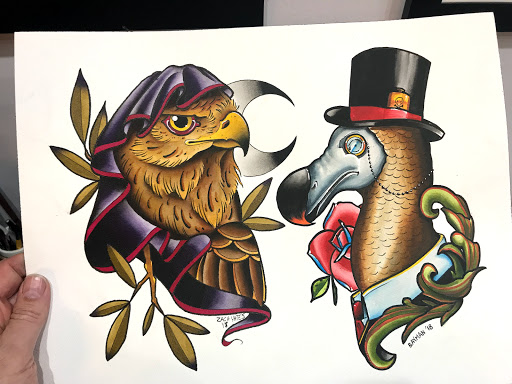 Explore small watercolor tattoo ideas, creative tattoo ideas in Kansas City, available at Golden Stag Tattoo and Gallery