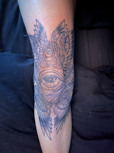 Explore kiss lip tattoo ideas, creative tattoo ideas in Lava Hot Springs, available at The Hand of Gawd Lava