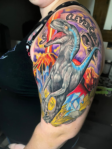 Explore paper airplane tattoo ideas, creative tattoo ideas in Orlando, available at Hart & Huntington Tattoo Co. Orlando