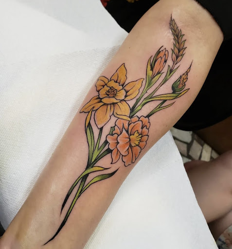 Explore fish hook tattoo ideas, creative tattoo ideas in New Orleans, available at Downtown Tattoos and Piercing