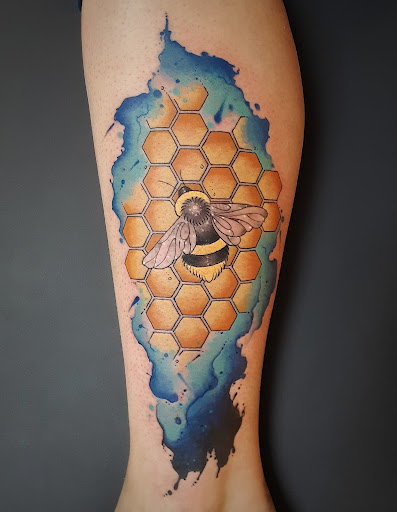 Explore logging tattoo ideas, creative tattoo ideas in Great Falls, available at Sparrows and Arrows Tattoo