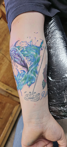 Explore tattoo idea legs, creative tattoo ideas in Lewiston, available at Altered Image Tattoo Studio