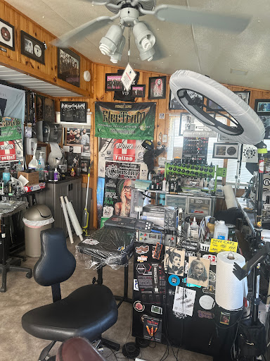 Explore thigh tattoo cover up ideas, creative tattoo ideas in Moweaqua, available at Fleshwound Tattoo