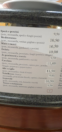 Pizzeria Al Gambero Da Patrizia à Varese (le menu)
