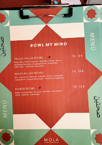 Menu du Mola à Landau