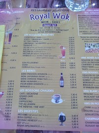 Royal Wok à Wissembourg menu