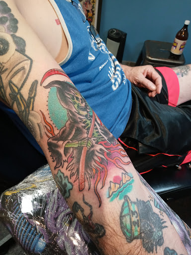 Explore japanese sleeve tattoo ideas, creative tattoo ideas in Saint Louis, available at Iron Age Studios