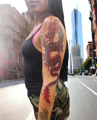 Explore punk tattoo ideas, creative tattoo ideas in Moss Point, available at DaBomb Tattoo,piercing, and Paint and sip