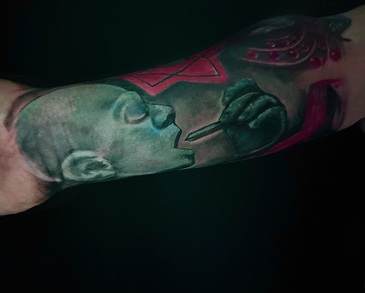 Explore adam and eve tattoo ideas, creative tattoo ideas in Temecula, available at Outlaw Tattoo Studio & Body Piercing