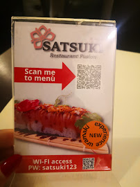 Menu / carte de SATSUKI Restaurant Fusion | 朝阳 à Florence