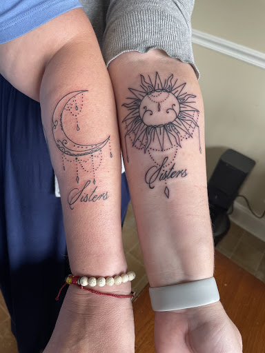 Explore fishnet tattoo ideas, creative tattoo ideas in Lebanon, available at Lighthouse Tattoo