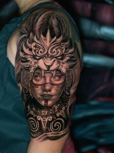 Explore japanese half sleeve tattoo ideas, creative tattoo ideas in Dallas, available at Sinners Tattoo Studio and Supply