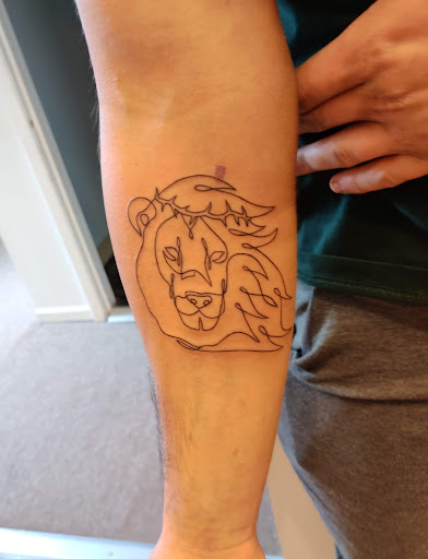 Explore frenchie tattoo ideas, creative tattoo ideas in Hebron, available at Explosive Ink Tattoo