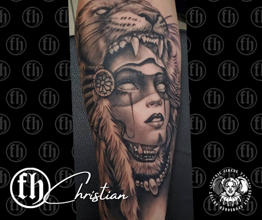 Explore batman and joker tattoo ideas, creative tattoo ideas in Kissimmee, available at Fallen Heroes Tattoo & Piercing (Florida)