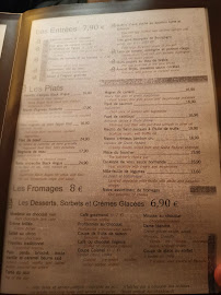 La Nouvelle Etoile à Paris menu