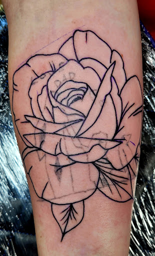 Explore side of finger tattoo ideas, creative tattoo ideas in Meridian, available at SK-Tattoo1
