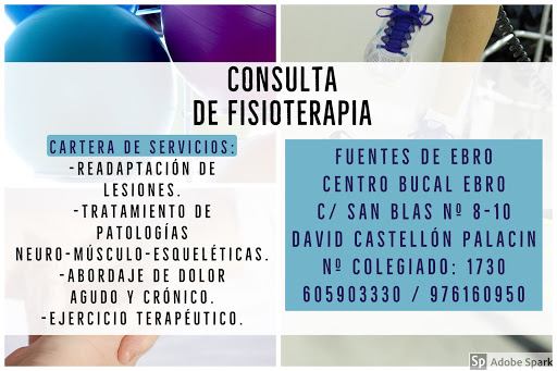 Fisioterapia David Castellón en Fuentes de Ebro, Zaragoza
