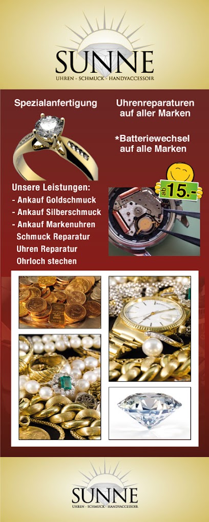 Sunne Uhren Schmuck GmbH Handy Reparatur und Schlüsselservice Sunne Bremgarten