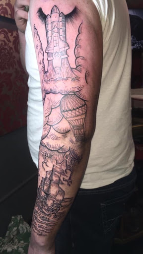 Explore butterfly semicolon tattoo ideas, creative tattoo ideas in Shreveport, available at Legacy Ink Tattoo Studio