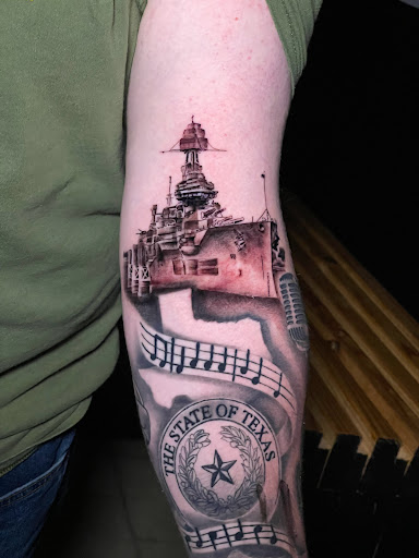 Explore golf ball tattoos ideas, creative tattoo ideas in Freeport, available at Broken Moon Tattoos