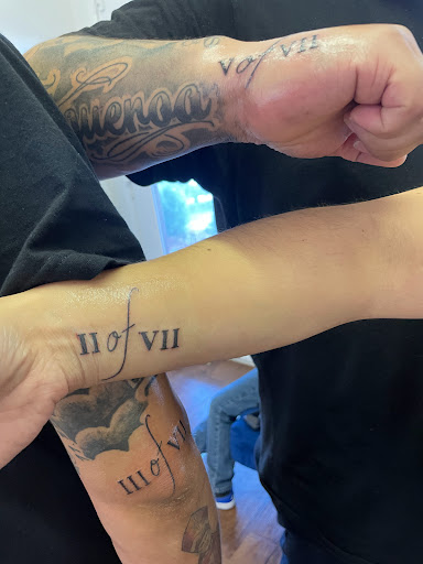 Explore batman sleeve tattoo ideas, creative tattoo ideas in Rogers, available at Ink Solutions Tattoo