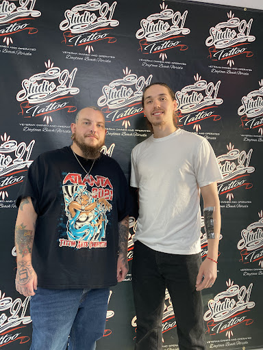 Explore matching ghost tattoo ideas, creative tattoo ideas in Daytona Beach, available at Studio 21 Tattoo & Piercings Daytona Beach