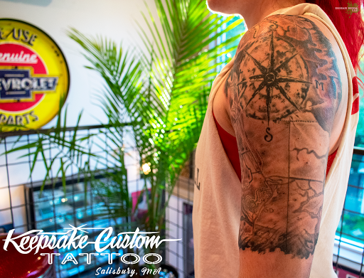 Explore cover up tattoo ideas for names, creative tattoo ideas in Salisbury, available at Keepsake Custom Tattoo & Body Piercing Laser Tattoo Removal