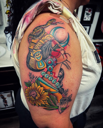 Explore tattoo ideas breast cancer, creative tattoo ideas in Madera, available at Sea Wolf Tattoo