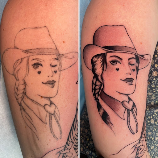 Explore godparent tattoo ideas, creative tattoo ideas in Glenside, available at Iron Will Tattoo Club