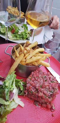 Steak tartare du Restaurant français Le Franklin Roosevelt à Fontainebleau - n°12