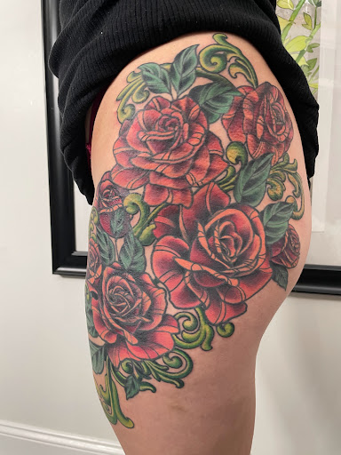 Explore medic alert tattoo ideas, creative tattoo ideas in Chapel Hill, available at Golden Falcon Tattoo and Piercing