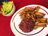 Steak tartare du Restaurant français Le Café de l'Espérance à Bouliac - n°1