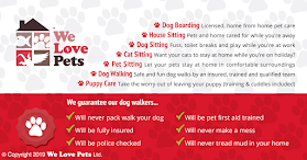 We Love Pets Norwich - Home Boarding, Pet & House Sitters, Dog Walkers, Pet Visiting Services