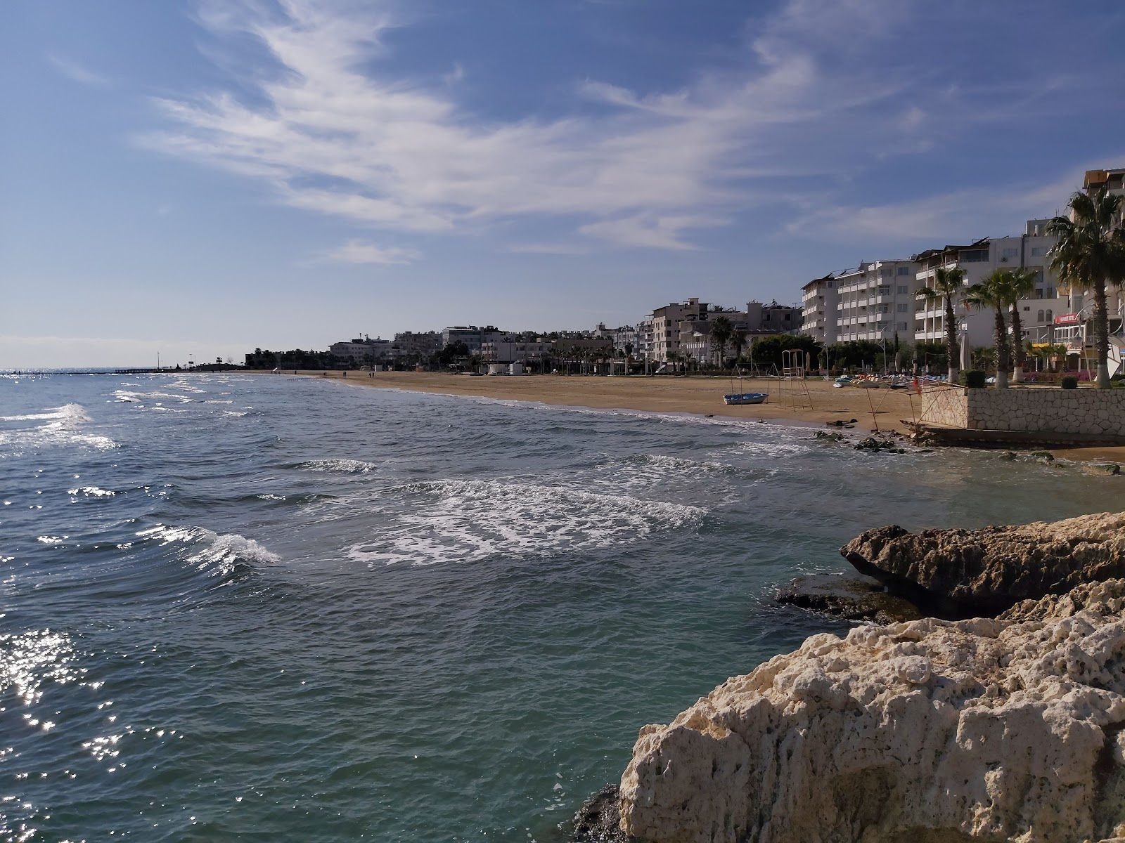 Photo of Kizkalesi beach with very clean level of cleanliness