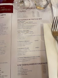Les Beaux-Arts à Toulouse menu