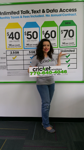 Cell Phone Store «Cricket Wireless Authorized Retailer», reviews and photos, 8465 Holcomb Bridge Rd #620, Alpharetta, GA 30022, USA