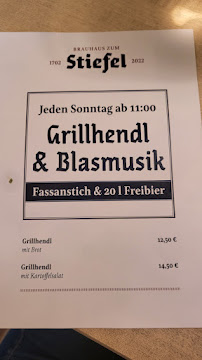 Stiefel Saarbrücken à Saarbrücken menu