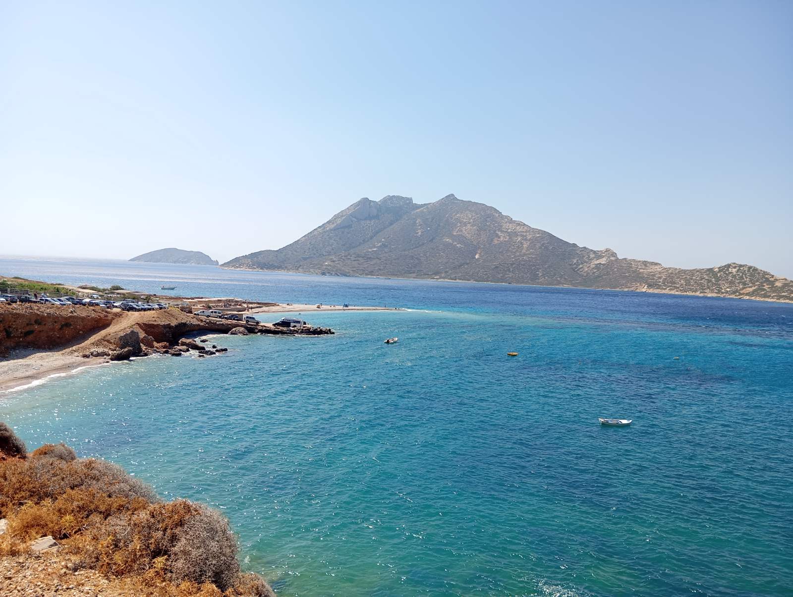 Foto de Agios Pavlos Beach con guijarros grises superficie