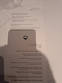 Les Ombres à Paris menu