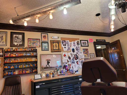 Explore bull skull tattoo ideas, creative tattoo ideas in Canton, available at The Inkeepers Tattoo Parlor