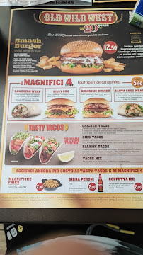 Old Wild West à Valmontone menu