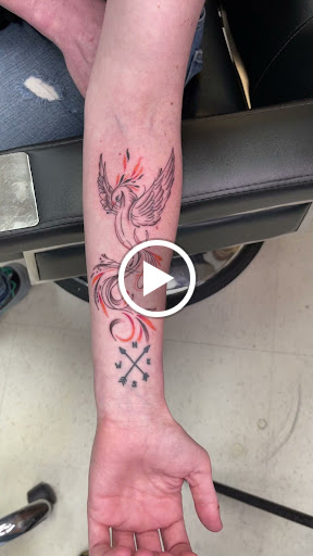 Explore swirl tattoo ideas, creative tattoo ideas in San Diego, available at Wylde Sydes Tattoo & Body Piercing