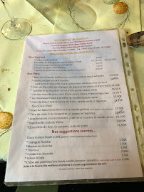 Restaurant français Au Pied De Boeuf à Sélestat (le menu)