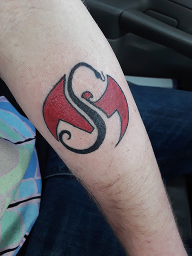 Explore gore tattoo ideas, creative tattoo ideas in Fort Collins, available at Rocksteady Tattoo