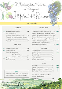 Il Ristoro della Fattoria di Petrognano à Capannori menu