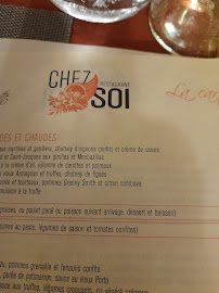 Chez Soi à Hyères menu