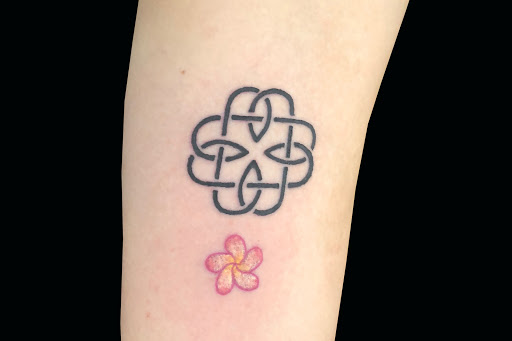 Explore pacman tattoo ideas, creative tattoo ideas in Lahaina, available at Sweet Trade Tattoo