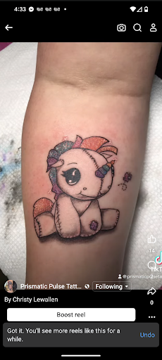 Explore 1994 tattoo ideas, creative tattoo ideas in Cornelia, available at Prismatic Pulse Tattoo