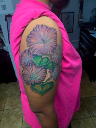 Explore death tattoos ideas, creative tattoo ideas in Nashville, available at One Drop Ink Tattoo Parlour and Gallery